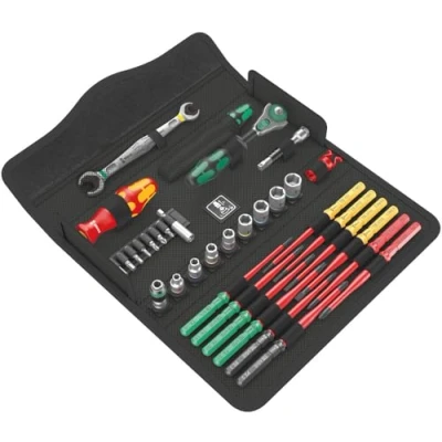 Image of Wera 05135870001 Kraftform Kompakt W 2 Wartung Screwdriver Set, Red