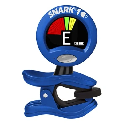 Image of Snark SN1RE Rechargeable Clip On All Instrument Tuner Blue USB Charging, Extra Bright Display, 360 Rotating Screen, High Precision Tuning Cleaning cloth and &#039;tuner safe&#039; case included