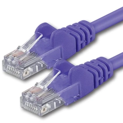 Image of 1aTTack.de 20m Cat 6 Ethernet Cable Gigabit RJ45 LAN Patch Cord Compatible with Internet, Router, Modem, Smart TV, PC &amp; Laptop Switch Modem purple 1 piece