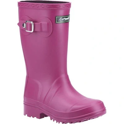 Image of Cotswold Buckingham Wellington Female Berry UK Kids Size 13