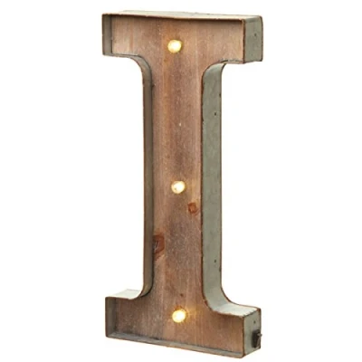 Image of Vintage Illuminated Carnival Lights A Z Choice of Alphabet Letters (Letter I)