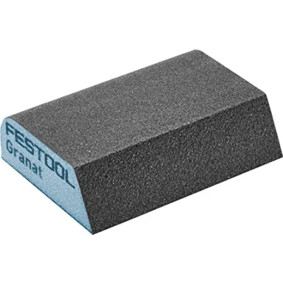 Image of Festool 201084 120 Grit Contoured Abrasive Sanding Blocks 6 Piece, Multi colour, 3.15 in*3.86 in*4.72 in