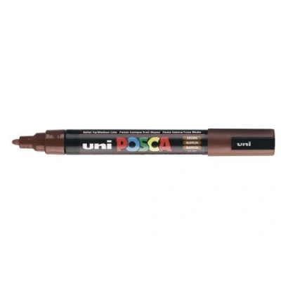 Image of UNI BALL POSCA MARKER Pen PC 5M BROWN Single