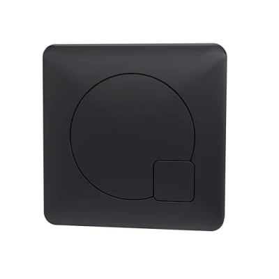 Image of Balterley Square Dual Flush Push Button 70mm Matt Black