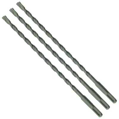 Image of 3 x SabreCut SDSB7_3 7mm 210mm PGM Approved SDS Plus Drill Bits for Stone Concrete Brick