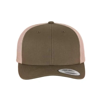 Image of Flexfit Retro Trucker 2TONE Cap, Size: One Size, Mossgreen/khaki