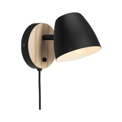 Image of Nordlux Theo wall light, made of ash wood