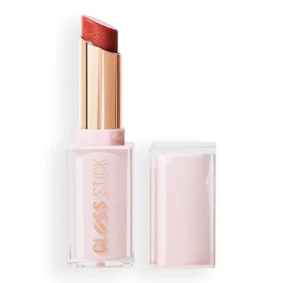 Image of Revolution Pout Lip Gloss, Pigmented High Shine Formula with Hyaluronic Acid &amp; Vitamin E, Vegan Cruelty Free, 3g, Shimmer Sugar Cookie Pink
