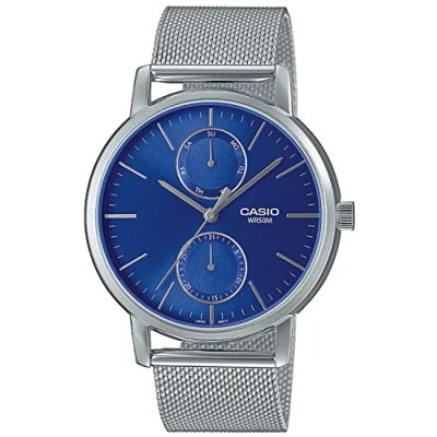 Image of Casio Collection Mens Silver Watch MTP B310M 2AVEF Stainless Steel (archived) One Size