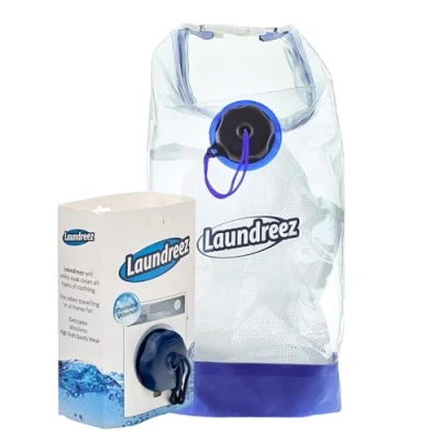 Image of Laundreez Travel Clothes Portable Washing Machine Wash Your On The Go WaterProof Dry Bag Camping Holiday Essentials
