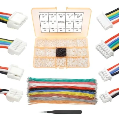 Image of GH1.25 to PB1.25 Pre Crimped Cables and Connectors Kit Compatible with JST GH 1.25mm Molex PicoBlade for Pixhawk Cube 6C 6X Pixhawk4