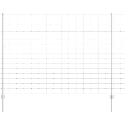 Image of vidaXL Fence Posts 22 pcs U Channel 160 cm Galvanised Steel