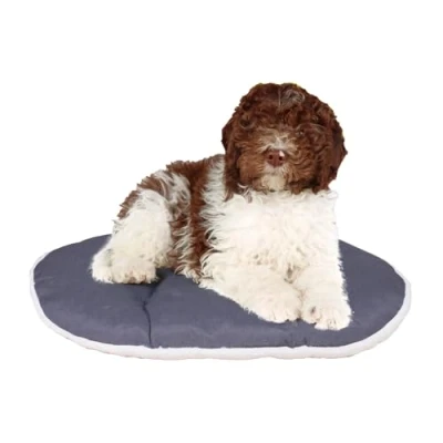Image of Ferplast Dog Cushion Relax, for medium sized dogs, Cat Cushion, Mat kennels and cars Washable in Cotton Peluche with Soft Padding, 78 x 50 m. Brown