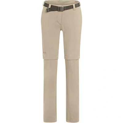 Image of Maier Sports NATA 2 Women&#039;s Outdoor Trousers, Womens, Bermuda Hiking Trousers Zip Off, 233027, Feather Gray, 42