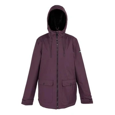Image of Regatta Womens Broadia Waterproof Insulated Jacket Deep Plum 14