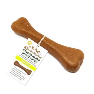 Image of K2 Natural Dog Treats Madeira Island Cheese Chews Highly Digestible Chicken (XL (Pack of 2))