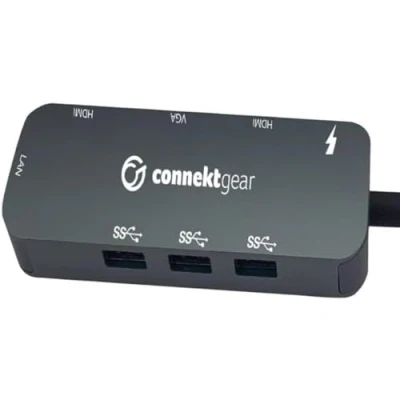 Image of Connekt Gear Type C Dual Screen Docking Station 3 100W Power Delivery Charging