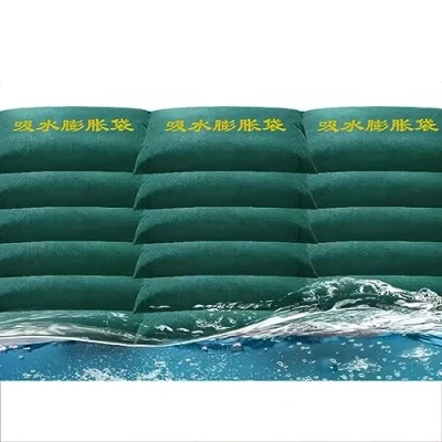 Image of Barrier Flood, Sandless Sand Bags, Self priming Flood Sandbags For Flooding Water Absorbent Mat Prevention Reusable Bags Control, 10 Pieces ( Color : Green , Size 25x50c