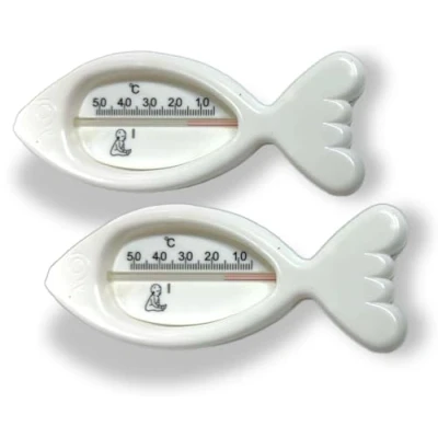 Image of 2 Baby Bath Tub Thermometer Safety Waterproof Floating Measure Water Temperature