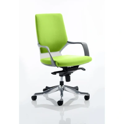Image of Xenon Executive White Shell Medium Back Bespoke Colour Myrrh Green