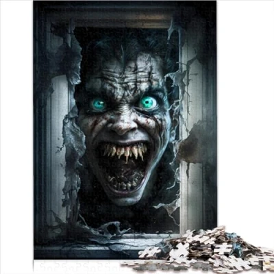 Image of Puzzles for Adults, Horror Art, 1000 Piece Educational Puzzle Kids, Cardboard Puzzles, Pastime Ages 12+, Relaxation Size (26x38cm)