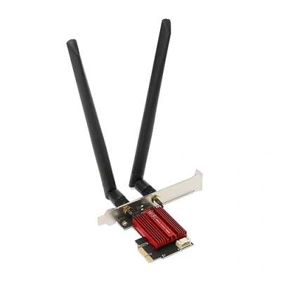 Image of PCI Express Network Card, Gigabit Ethernet Card PCIE Adapter, WiFi for Desktop PC with Bluetooth 4.0, Dual Band Compatible Windows 7 8 10 11