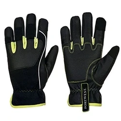 Image of Portwest PW3 Tradesman Glove Black/Yellow Large