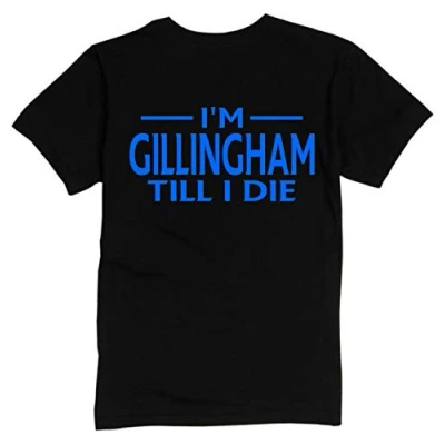 Image of Gillingham Till I DIE Premium Mens T Shirt Medium Black