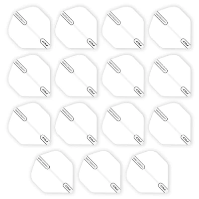 Image of RED DRAGON Hardcore XT White Extra Thick Standard Dart Flights 5 sets Per Pack (15 in total)
