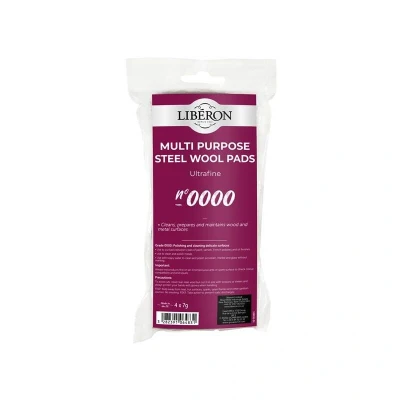 Image of Liberon Steel Wool Grade 0000 Ultra Fine 7gm (Pack of 4)