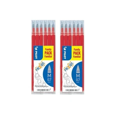 Image of Pilot FriXion Ball Rollerball Pen 0.7 Refill Refills 4 Set of 3 Red
