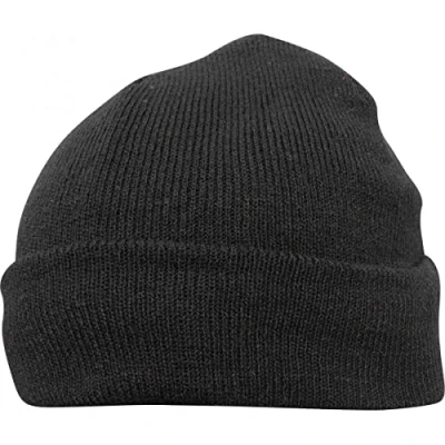 Image of Traega Standard or Thinsulate Lined Beanie Style Hat High Visibility Cold Winter Warm Comfortable Breathable (Black)
