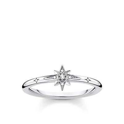 Image of THOMAS SABO ring star with stones silver 925 sterling TR2317 051 14 60