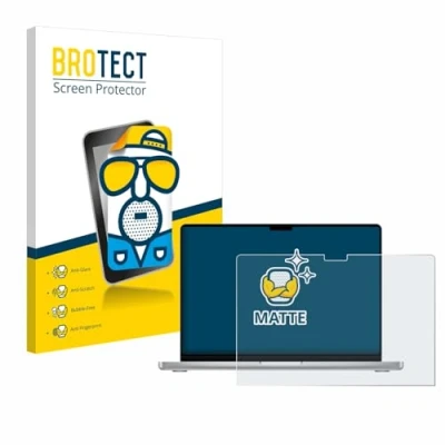 Image of brotect Screen Protector Anti Glare compatible with Apple MacBook Pro 14&quot; 2024 M4 Matte, Fingerprint Protection Film