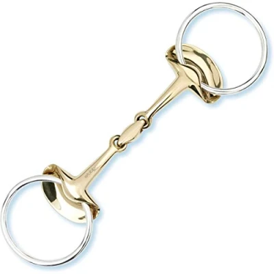 Image of Stubben Golden Wings Bit Double Broken 145mm (5 3/4&quot;) Bits Horse &amp; Equestrian