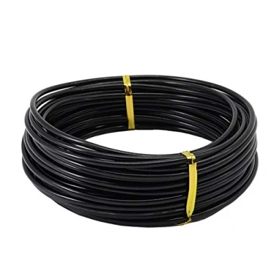 Image of Aluminium Wire Rolls 10m Bendy Craft Silver for Jewelry Making,DIY Sculpture,Modelling Making and Crafts(Black,Diameter 3.0mm)