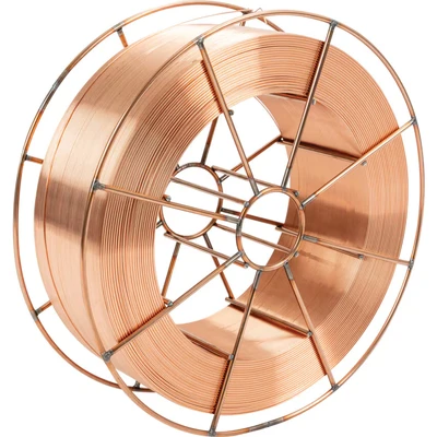 Image of Esab 1.0mm OK Autrod 12.51 Premium Copper Coated Solid MIG Wire 18kg Basket 1251106710