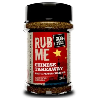 Image of Angus &amp; Oink Chinese Salt Pepper Chilli Seasoning Authentic Szechwan Flavour Perfect for Chips, Chicken Ribs Bold Addictive 240g