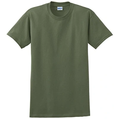 Image of Gildan Mens Ultra Cotton Short Sleeve T Shirt (2XL) (Military Green)