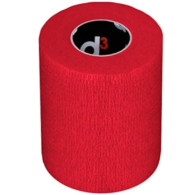 Image of d3 Cohesive Bandage Compression Wrap Sports Tape 75mm x 5m Red