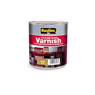 Image of Rustins POGP500 Polyurethane Varnish Pine Gloss 500ml