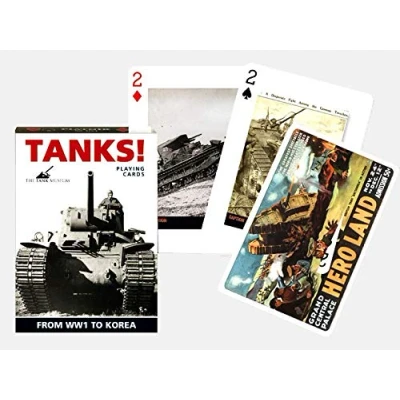 Image of Piatnik 1542 &quot;Tanks Card Game (55 Piece)