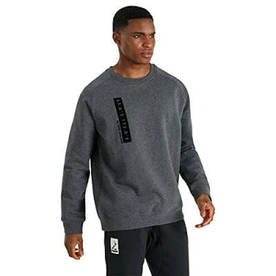 Image of Canterbury Men&#039;s Oversized Crewneck Sweatshirt, Dark Grey Marl, S