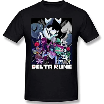 Image of Deltarune T Shirt Black Graphic Unisex Tee XL