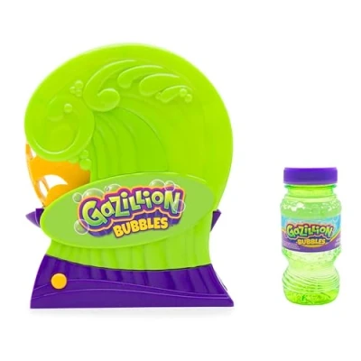 Image of Gazillion Bubbles premium Rollin Wave Bubble Machine I Unleashes an Endless Flow of Includes safe non toxic 4oz solution For Kids ages 3+