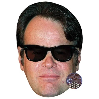 Image of Dan Aykroyd Celebrity Mask, Flat Card Face, Fancy Dress Mask