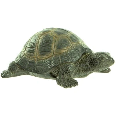 Image of Animal Crackers Tortoise weatherproof resin garden ornament decoration pond lover gift