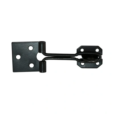 Image of 8x TIMCO Wire Pattern Hasp &amp; Staple Black WHS6BP