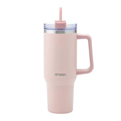 Image of Smash Stainless Steel Tumbler with lid and Straw Dusty Pink