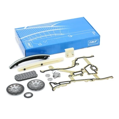 Image of 1276184E00, 1276184E01, 1283184E00 Timing chain Kit SKF VKML 85000 with accessories, camshaft gear, crankshaft gear Simplex, Closed